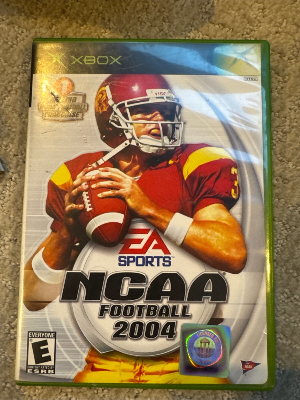 Microsoft Xbox NCAA Football 2004 Cover - Red and Gold